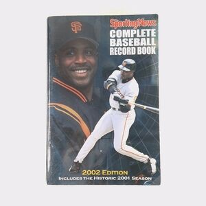 2002 Sporting News Complete Baseball Record Book with Barry Bonds Cover